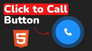 Как сделать кнопку связаться с сайтом HTML & CSS || Click to call button using HTML & CSS