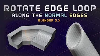 Rotate Edge Loop Along Normals Addon Blender 3.x