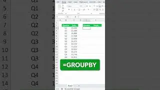 EASILY Group Numbers in Quarters #shorts #excel