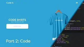 Web Design Speed art + Speed Code - Shirt Store Website (Part 2 of 2)