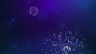 Green Screen Graphics | News Year Fireworks Blue Background  | HD 1080P