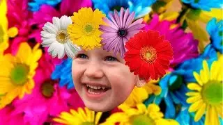 🌻🌹🌼 Learn colors with Baby | Весна в Сочи 2018 Софи гуляет в парке и учит цвета