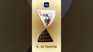 Flipping Card with CC Twister Effect in After Effects #aftereffectstutorial #shorts
