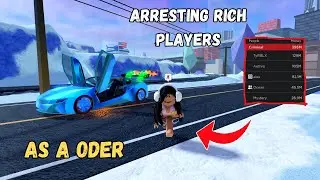 Arresting Rich Jailbreak players as a Roblox 