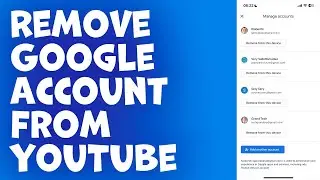 How to remove a Google account from the YouTube app