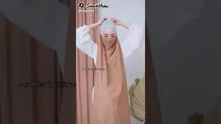 cara memakai cadar dari hijab pasmina ya semoga membantu 🙏👍