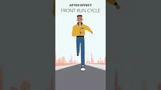 Front Run Cycle Animation #aftereffectstutorial #motiongraphics #aftereffectsanimation