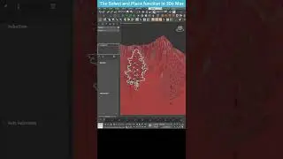 Quickly Position Objects on Uneven Terrain in 3ds Max #shorts #3dsmax #selectandplace