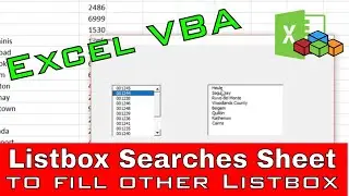 Listbox Selection To Fill Other Listbox From Sheet Entries