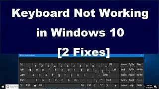 Keyboard Not Working in Windows 10   [2 Fixes]