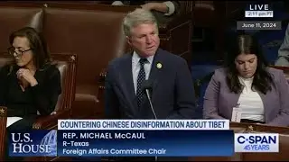 Reps. McCaul and McGovern speak in favor of The Resolve Tibet Act