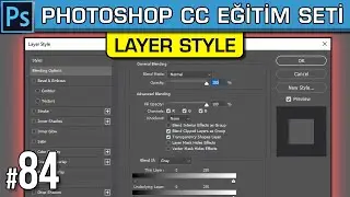 84: Photoshop Layer Style : Bevel Options Stroke Inner Shadow Satin Overlay Glow Drop Shadow