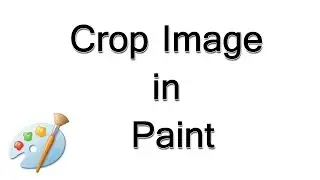 How to crop image in paint program