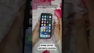 iPhone Sim Not Supported Solution in 2 minutes😮
