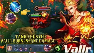 FRUSTRATED VALIR COMBO 100% TANK DEADLY!! - BUILD TOP 1 GLOBAL VALIR - VALIR BEST BUILD 2022 ~ MLBB