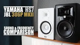 JBL 306P MKII vs Yamaha HS7  ||  Sound & Frequency Response Comparison