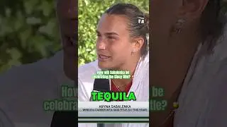 Sabalenka celebrates a little differently now 🍹 #tennisplayer #tennis