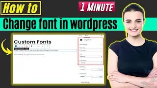 How to change font in wordpress 2024