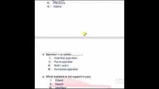 Objective Question  (PPU BCA 3rd year 2021 Paper -6) Solution