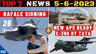 Indian Defence Updates : Rafale Deal Signing,C-390 By TATA,APS Ready,India-SriLanka Ammo Plant