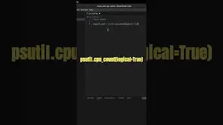 How to Unveiling CPU Power with Python's psutil  #sysadmin #python #coding #techtips #codingtips