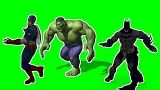 Dancing Hulk Captain America Batman Footage Green Screen Download Free