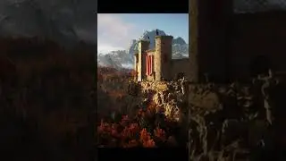 Medieval Castle created in Unreal Engine 5