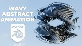 Wavy abstract animation in Blender