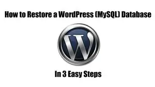 How to Restore WordPress Database from Backup