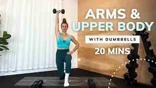 20-minute ARMS & UPPER BODY HIIT workout (no repeats).. Ashley Freeman