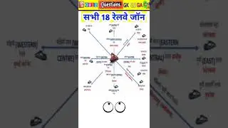 Railway Zone & Their Headquarters | रेलवे जॉन एवं उनका मुख्यालय | Railway GK | रेलवे जॉन 