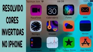 Como tirar cor estranha do iPhone? Cores Negativas - Cores Invertidas iPhone