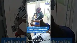 Ladrão armado invade salão de manicure e rouba celular e funcionária grávida.  