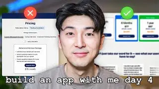 Spending all day fixing my app's horrible UI | build an app with me day 4