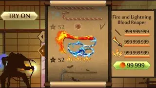 Shadow Fight 2 The Most Powerful Fire and Lightning Blood Reaper