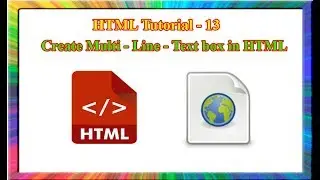 HTML Tutorial-how to create multi line textbox in html