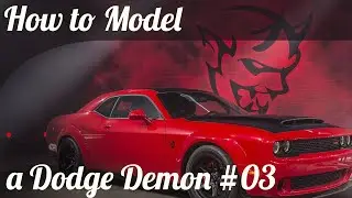 3D Car Modeling Tutorial pt.3 | Modeling a Dodge Demon