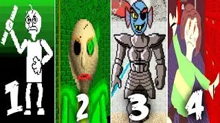 4 Baldis Basics in Undertale