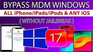 👀✅ MDM Bypass Windows iOS 17/16 on Any iPhone/iPad  | Remote Management Lock iPad/iPhone Issue Fixed