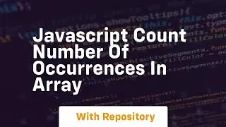 javascript count number of occurrences in array