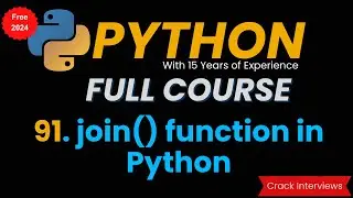 join function in Python | built in functions | join()