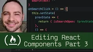 Editing React Components Part 3  (P5D79) - Live Coding with Jesse