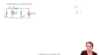 Practice Problem: Solving a Circuit Using Kirchhoff's Current Law