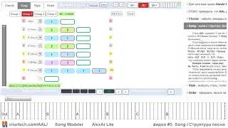 AlexArLite Задаем структуру в закладке Song vid3