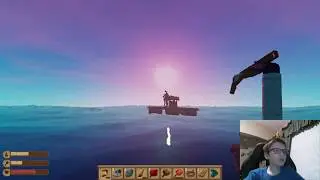 My Mom Sat on a Raft. My Mom Fell Off the Raft. (Raft Game Play Part 1)