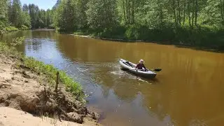 Сплав на байдарке по лесной реке(лучший отдых)