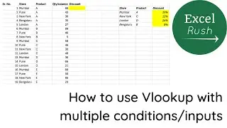 How to run Vlookup with multiple conditions