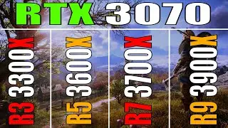 RYZEN 3 3300X vs RYZEN 5 3600X vs RYZEN 7 3700X vs RYZEN 9 3900X || RTX 3070 || PC GAMES TEST ||