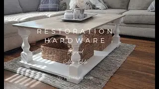 Restoration Hardware inspired coffee table DIY