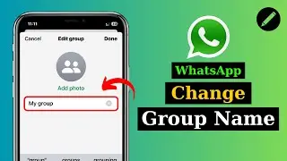 How To Change Group Name in WhatsApp | Rename WhatsApp Group | Change WhatsApp Group Name